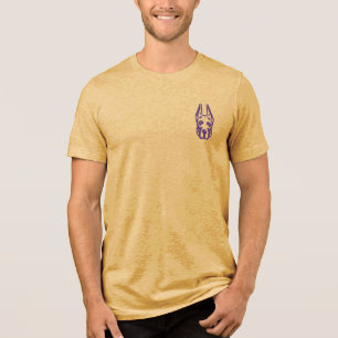 Universität Albany Great Dane Mascot Head Tri-Blend Shirt