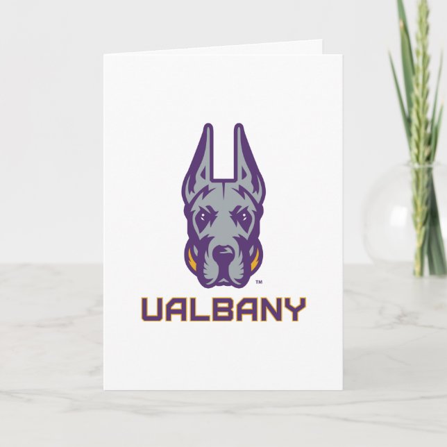 Universität Albany Great Danes Dankeskarte (Vorderseite)