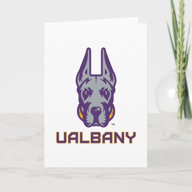 Universität Albany Great Danes Karte (Vorderseite)