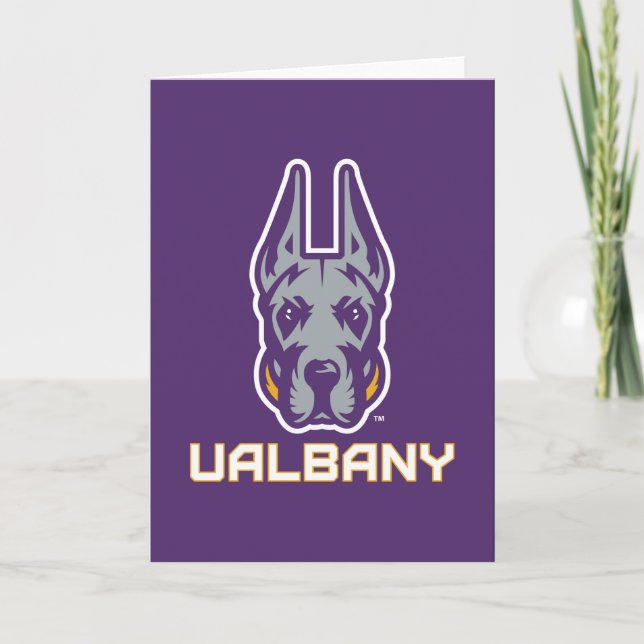 Universität Albany Great Danes Karte (Vorderseite)