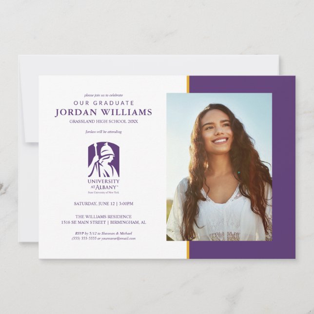 Universität Albany - Iconic-Logo Ankündigung (Vorderseite)