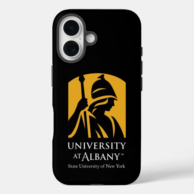 Universität Albany - Iconic-Logo Case-Mate iPhone Hülle (Rückseite)