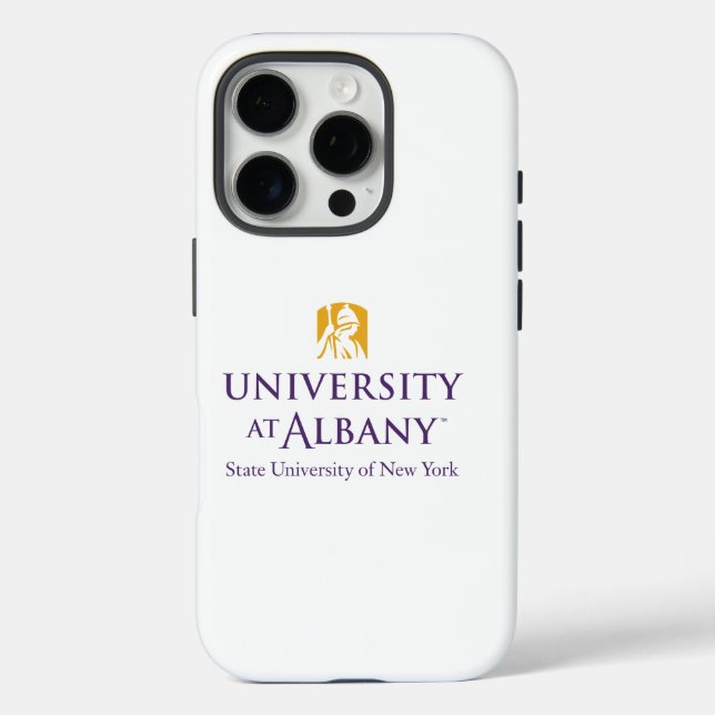 Universität Albany - Iconic-Logo Case-Mate iPhone Hülle (Rückseite)