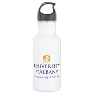 Universität Albany - Iconic-Logo Edelstahlflasche