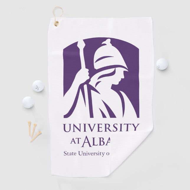Universität Albany - Iconic-Logo Golfhandtuch (Insitu)