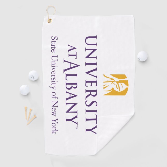 Universität Albany - Iconic-Logo Golfhandtuch (Insitu)