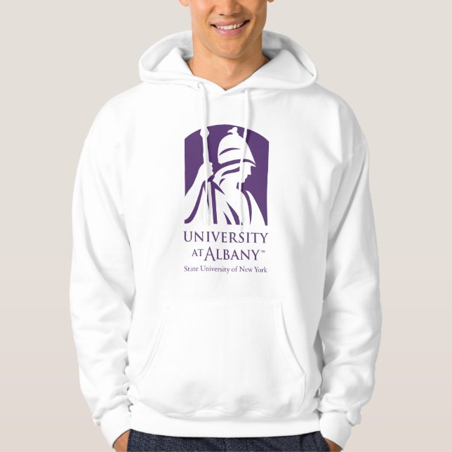 Universität Albany - Iconic-Logo Hoodie (Vorderseite)