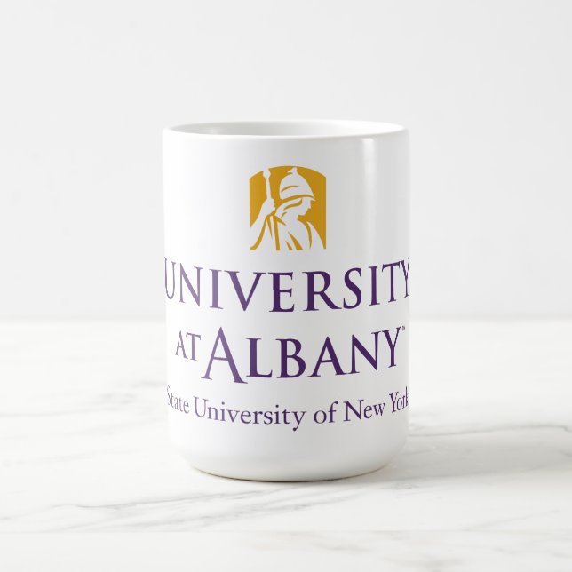 Universität Albany - Iconic-Logo Kaffeetasse (Mittel)