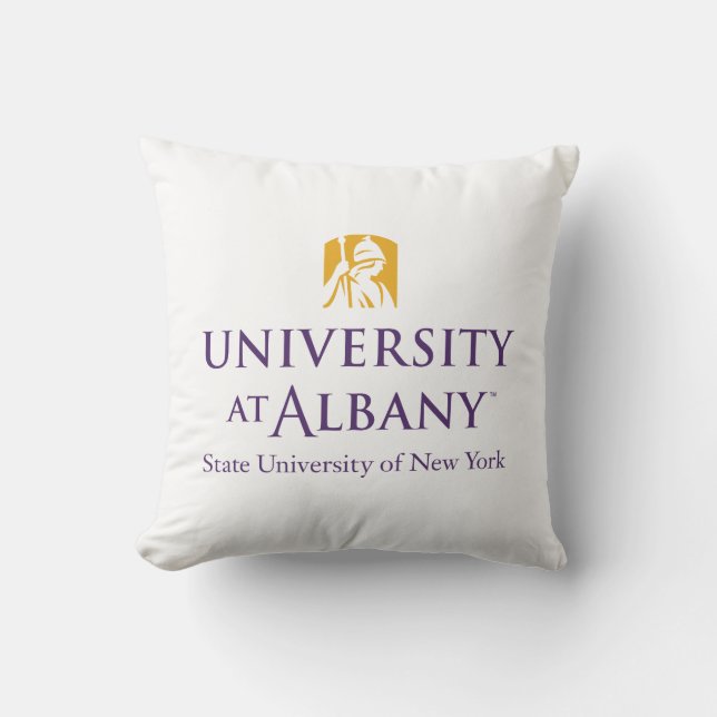 Universität Albany - Iconic-Logo Kissen (Vorderseite)