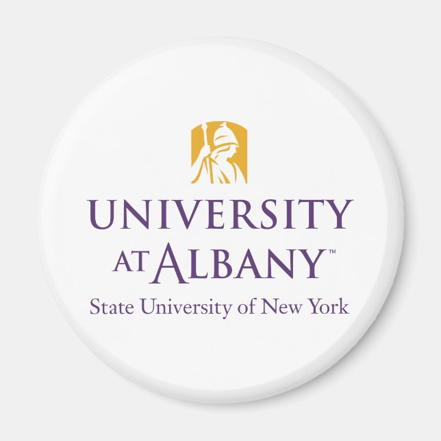 Universität Albany - Iconic-Logo Magnet (Vorne)