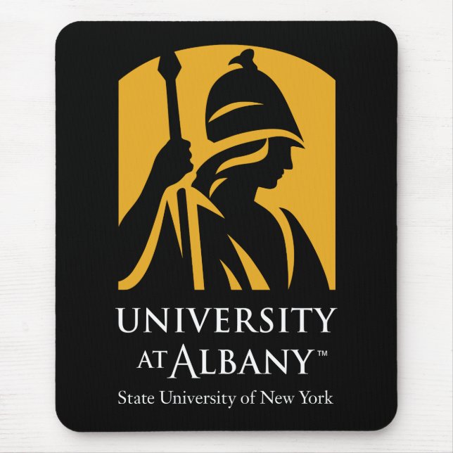 Universität Albany - Iconic-Logo Mousepad (Vorne)