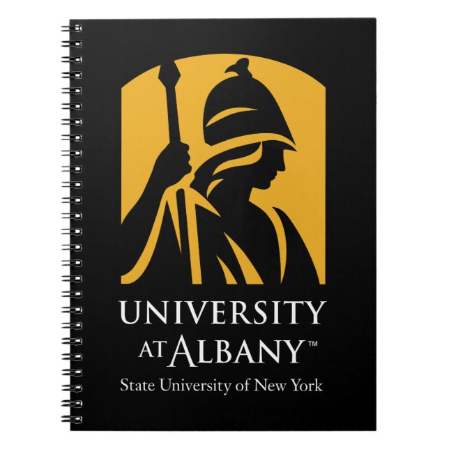 Universität Albany - Iconic-Logo Notizblock (Vorderseite)