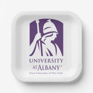 Universität Albany - Iconic-Logo Pappteller