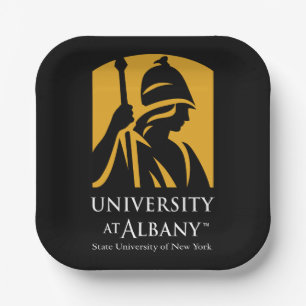 Universität Albany - Iconic-Logo Pappteller