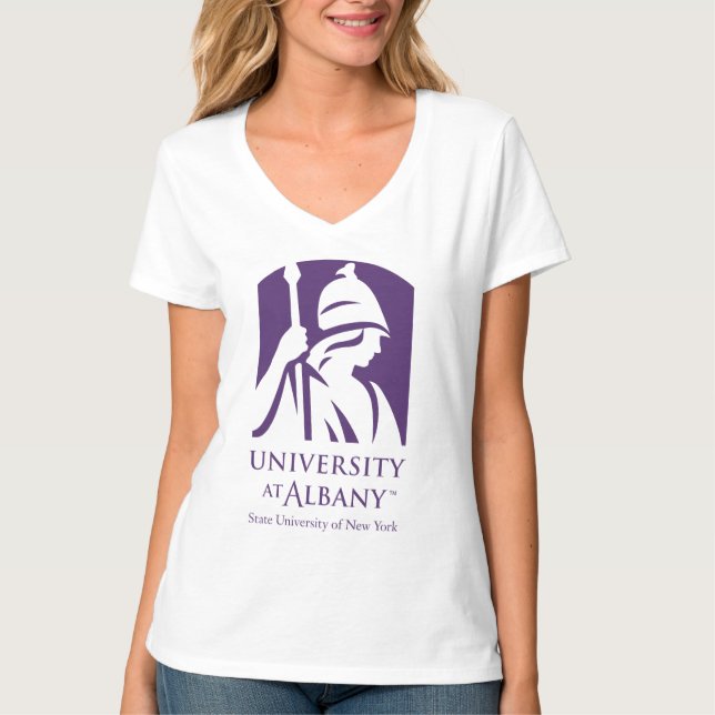 Universität Albany - Iconic-Logo T-Shirt (Vorderseite)