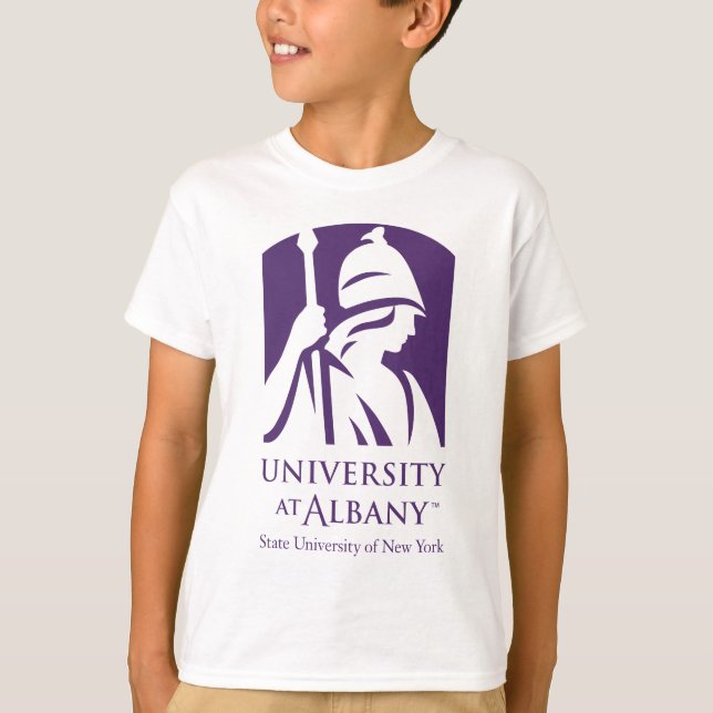 Universität Albany - Iconic-Logo T-Shirt (Vorderseite)