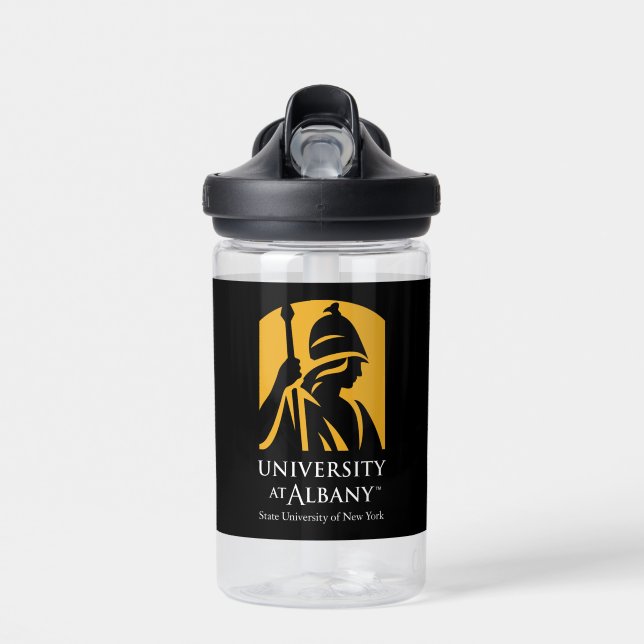 Universität Albany - Iconic-Logo Trinkflasche (Vorne)