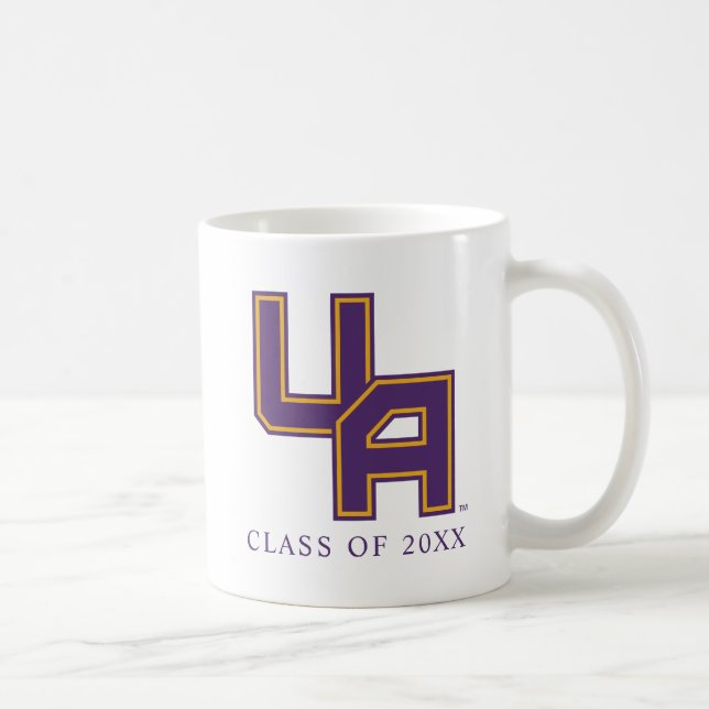 Universität Albany - Initials-Logo Kaffeetasse (Rechts)