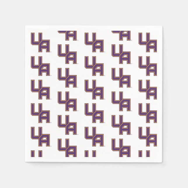 Universität Albany - Initials-Logo Serviette (Vorderseite)