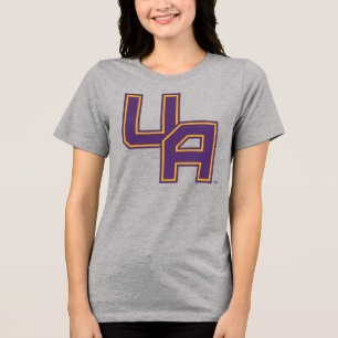 Universität Albany - Initials-Logo Tri-Blend Shirt