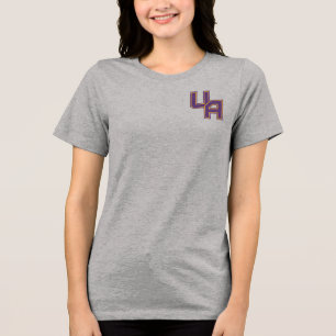 Universität Albany - Initials-Logo Tri-Blend Shirt