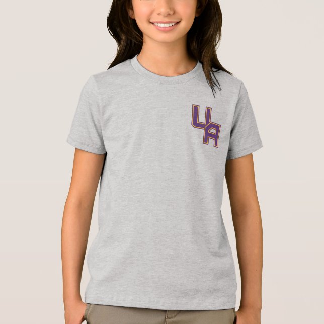 Universität Albany - Initials-Logo Tri-Blend Shirt (Vorderseite)