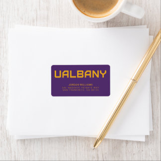 Universität Albany Wordmark Adressaufkleber