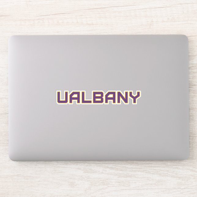 Universität Albany Wordmark Aufkleber (Computer)