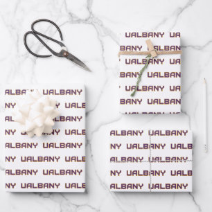 Universität Albany Wordmark Geschenkpapier Set