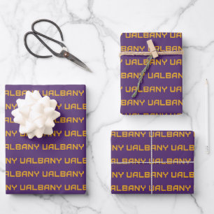 Universität Albany Wordmark Geschenkpapier Set