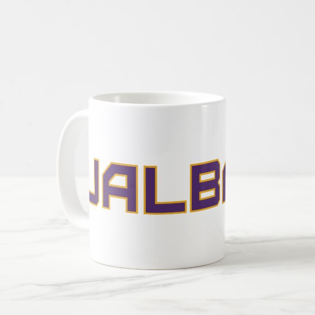 Universität Albany Wordmark Kaffeetasse (Vorderseite Links)