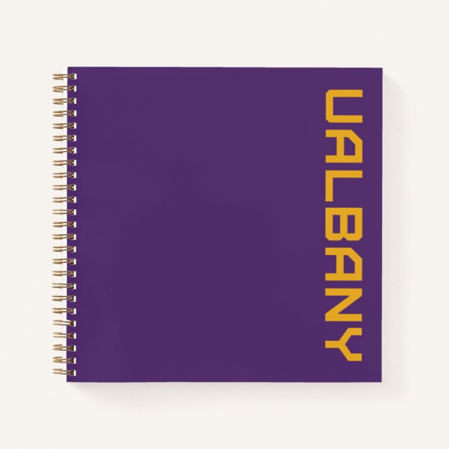 Universität Albany Wordmark Notizbuch (Vorderseite)