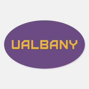 Universität Albany Wordmark Ovaler Aufkleber