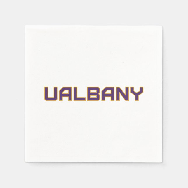 Universität Albany Wordmark Serviette (Vorderseite)