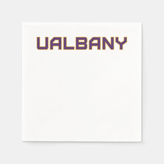 Universität Albany Wordmark Serviette (Vorderseite)