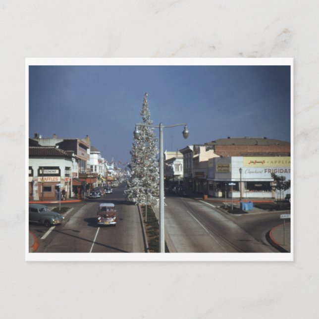 Universität Ave. in den 1950ern Postkarte (Vorderseite)