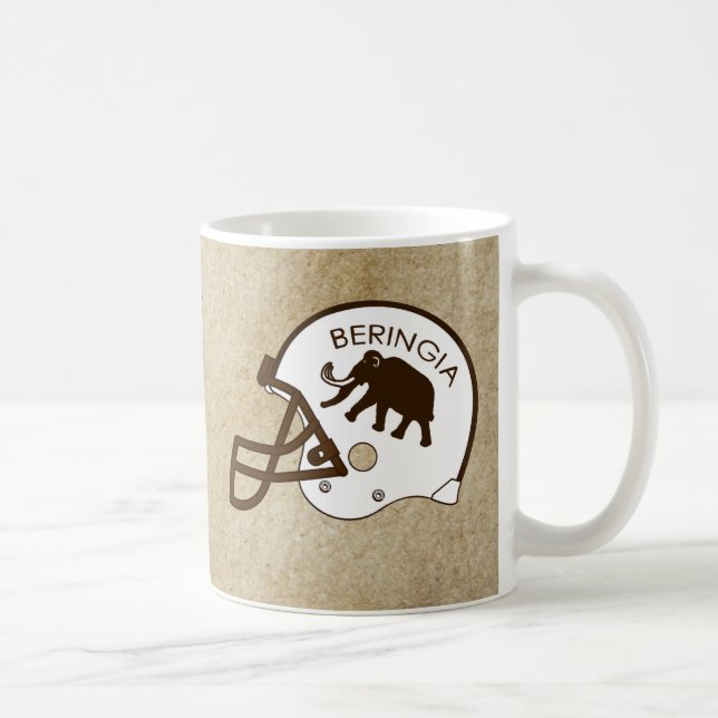 Universität Beringia Fußball Helmet Tasse (Rechts)