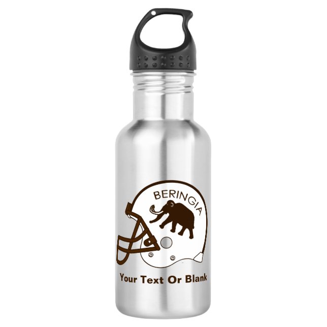 Universität Beringia Fußball Helmet Trinkflasche (Vorderseite)