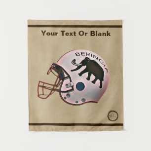 Universität Beringia Fußball Helmet Wandteppich