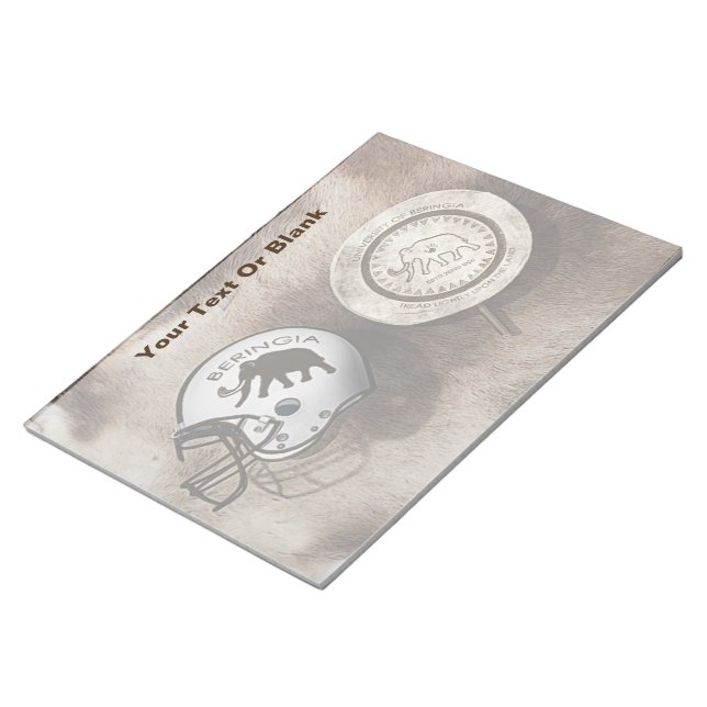 Universität Beringia Fußball Notizblock (angewinkelt)