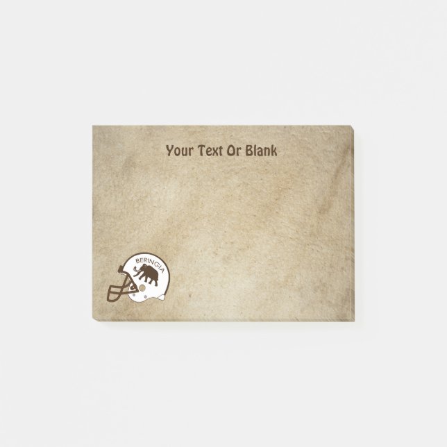 Universität Beringia Fußball Post-it Klebezettel (Vorderseite)