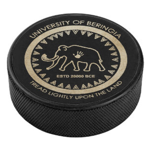 Universität Beringia Mammoth Eishockey Puck