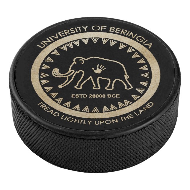 Universität Beringia Mammoth Eishockey Puck (3/4)