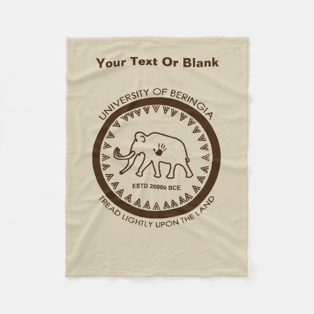 Universität Beringia Mammoth Fleecedecke (Vorderseite)