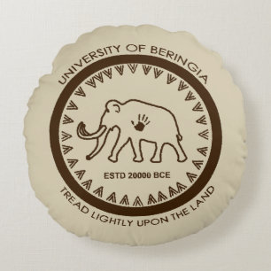 Universität Beringia Mammoth Rundes Kissen