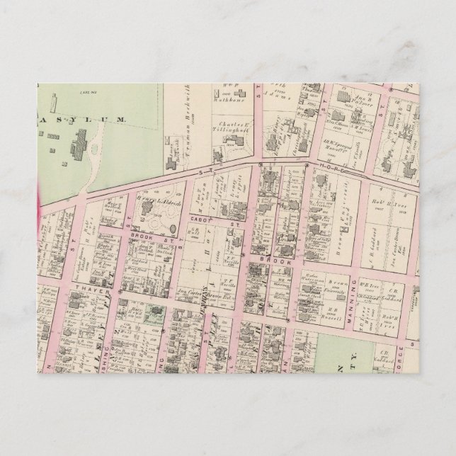 Universität Brown Postkarte (Vorderseite)