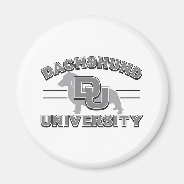Universität Dackel Magnet (Vorne)