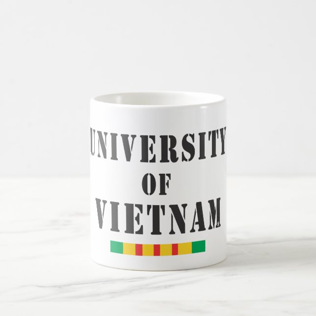 Universität der Vietnam-Schablone-Tasse Kaffeetasse (Mittel)