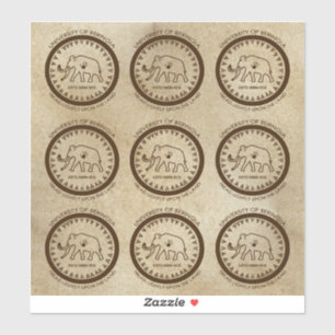 Universität des Beringia Mammut-Siegels Aufkleber