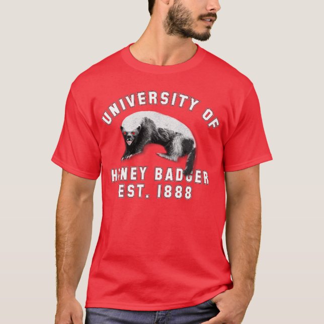 Universität des Honig-Dachses T-Shirt (Vorderseite)